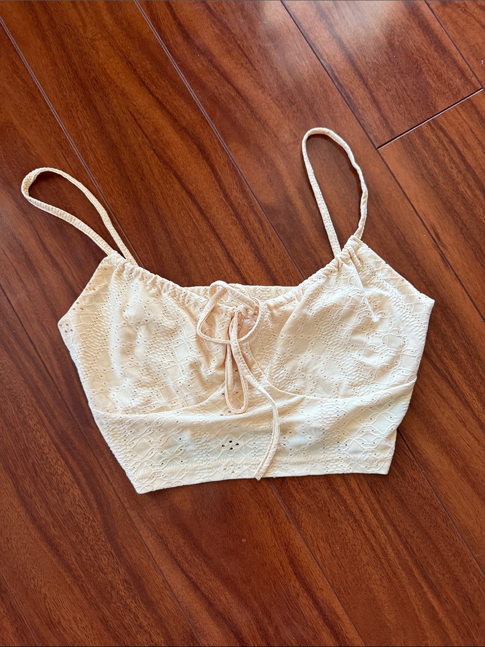 Yellow size small crop top